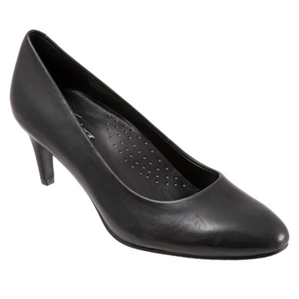 Trotters Babette Black Pump Heel 10N